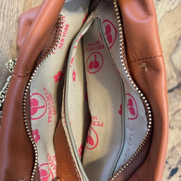 Persaman Crossbody Purse Brown with Gold Made in Italy - Picture 12 of 12